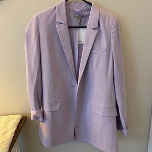 NWT ASOS lilac tailored boyfriend blazer